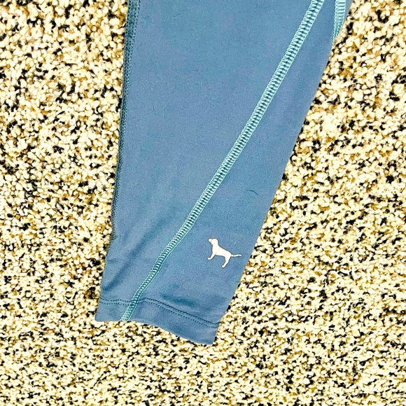 PINK Victoria's Secret Leggings Ultimate High Waist Logo Wide Band Blue SZ SMALL - Picture 9 of 13